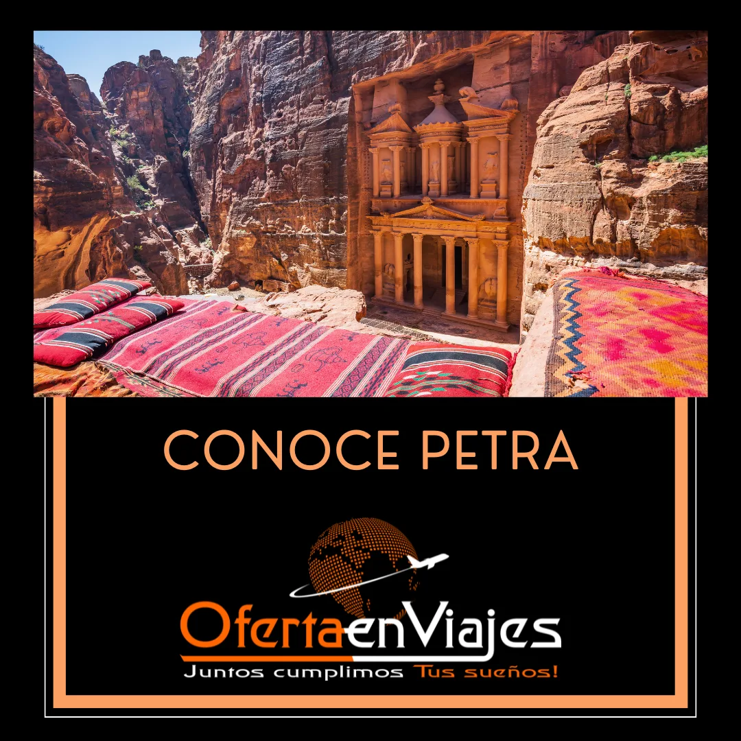 Conoce Petra - Tesoro de Petra tallado en roca rosada