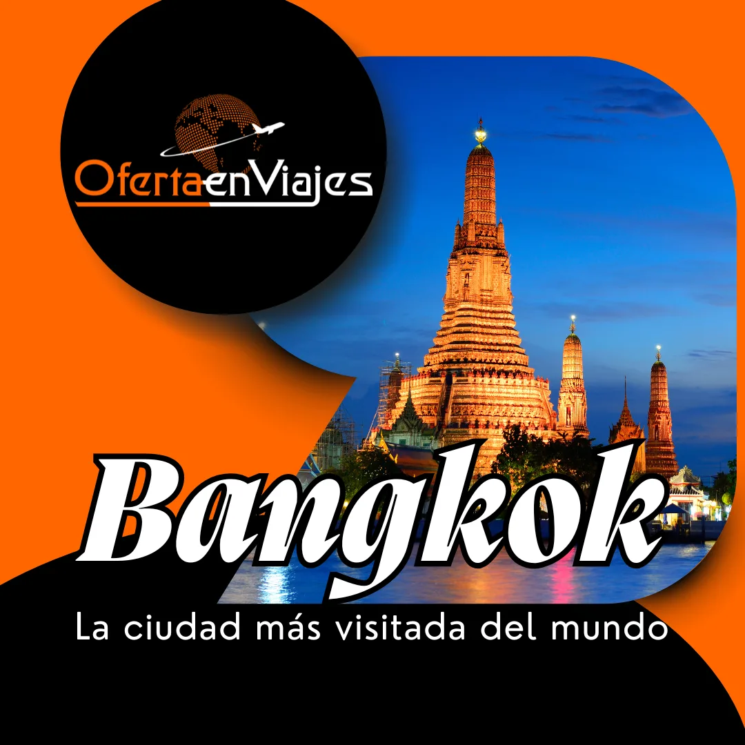 Bangkok la ciudad más visitada del mundo — templos y rascacielos iluminados
