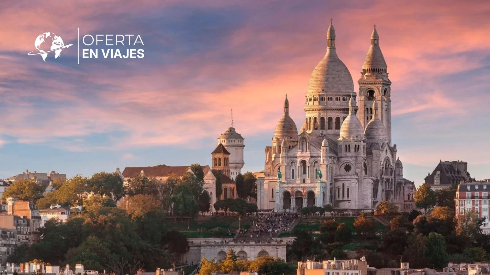 Basílica del Sacré-Cœur y Montmartre en París