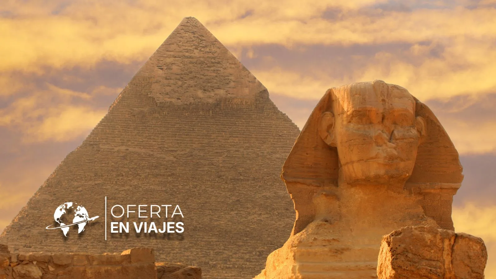 Pirámides de Giza y Gran Esfinge cerca de El Cairo, Egipto
