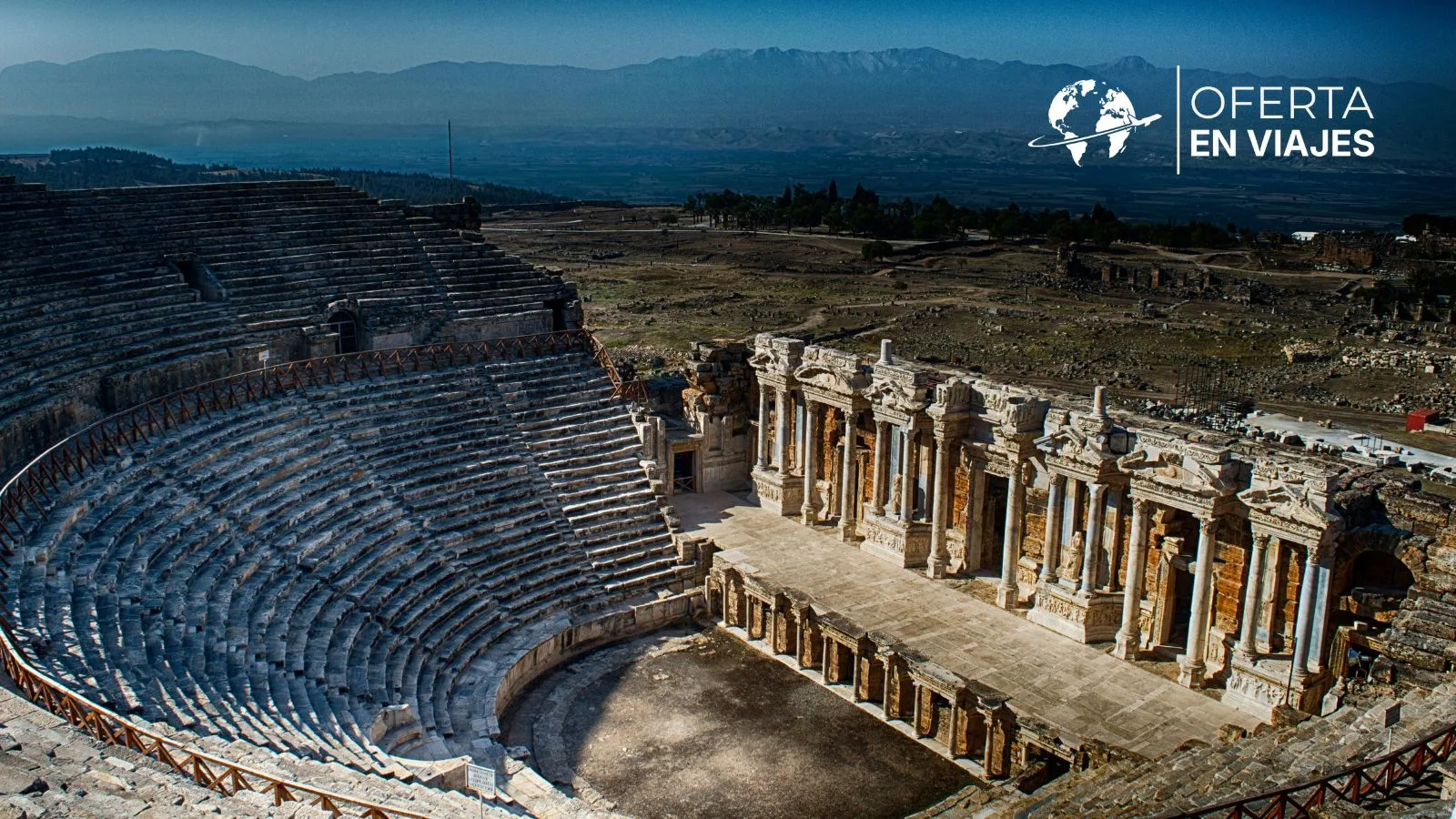Teatro antiguo de Hierápolis en Pamukkale, Turquía