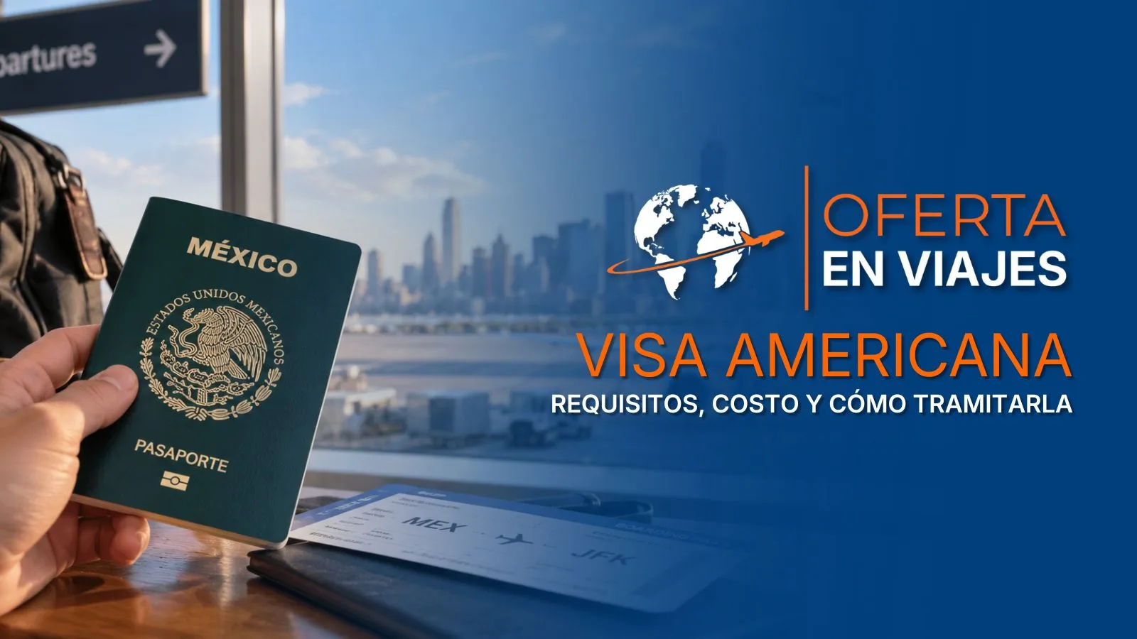 Pasaporte mexicano para tramitar visa americana de turista