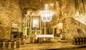 Capilla de Santa Kinga en las minas de sal de Wieliczka, Polonia