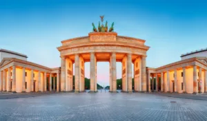 Puerta de Brandeburgo en Berlín, Alemania