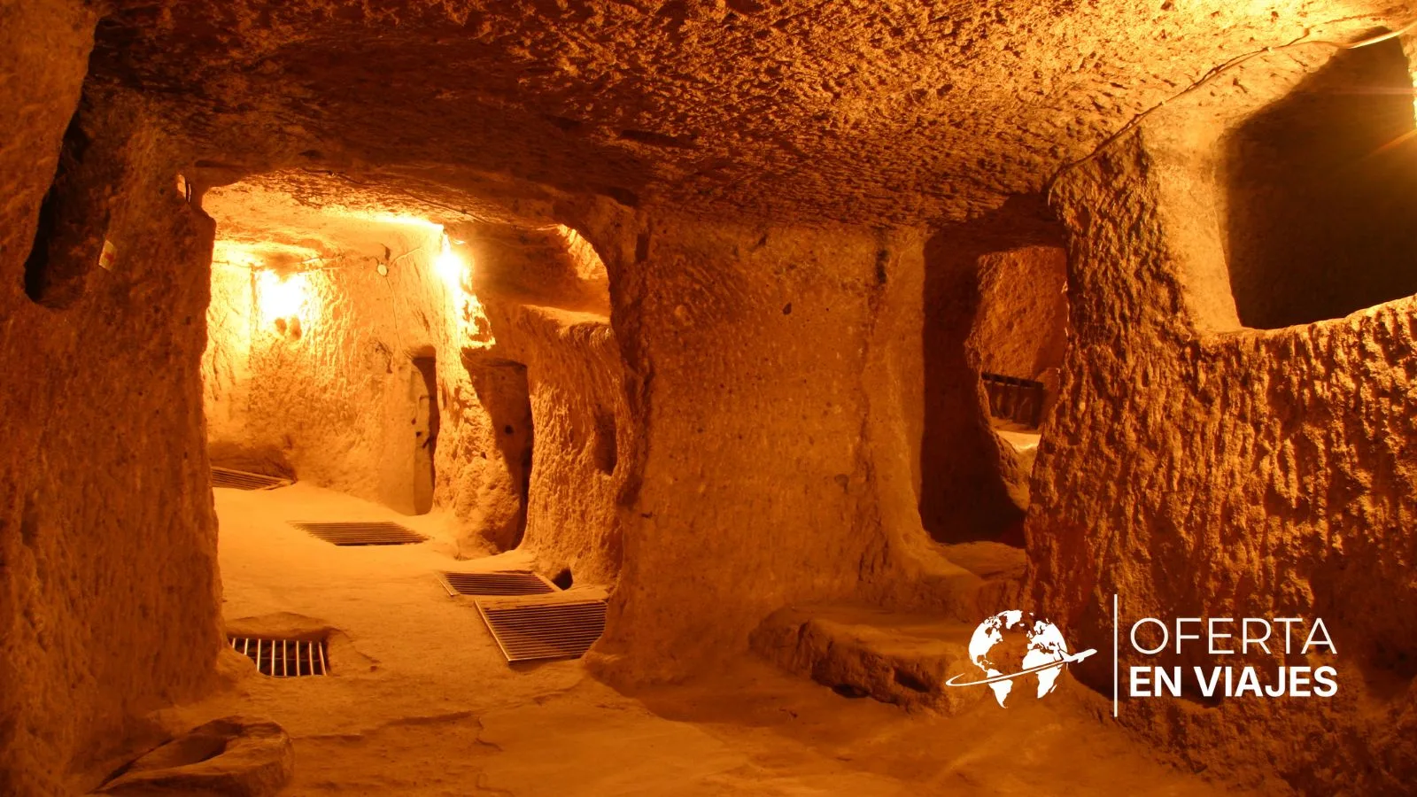 Túneles y cámaras de una ciudad subterránea de Capadocia