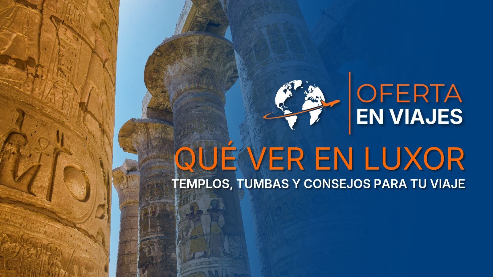Columnas con jeroglíficos del Templo de Karnak en Luxor