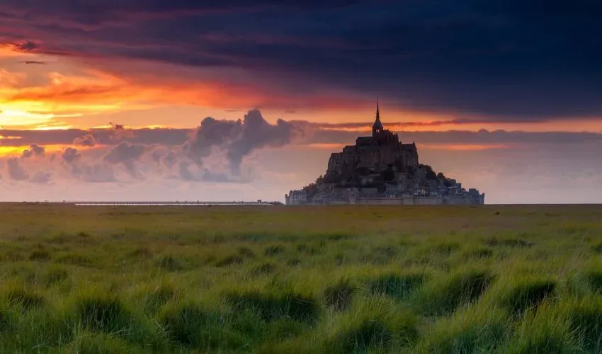 Mont Saint-Michel en Normandía, Francia